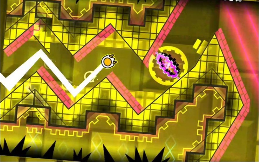 [几何冲刺]:coarse by f3lixsram (hard demon ☆10)_哔哩哔哩 (゜-゜