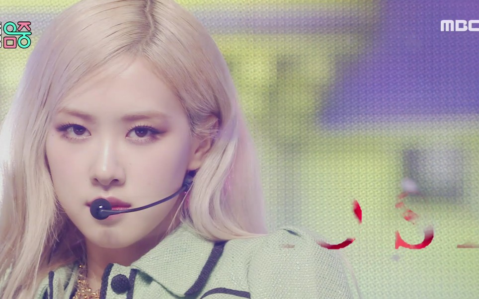 blackpinkrose朴彩英solo出道曲on the ground210327打歌舞台