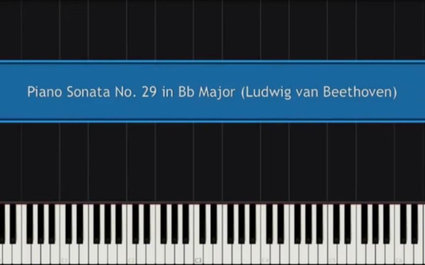 [图]Beethoven:Piano Sonata No. 29 in Bb major"Hammerklavier"