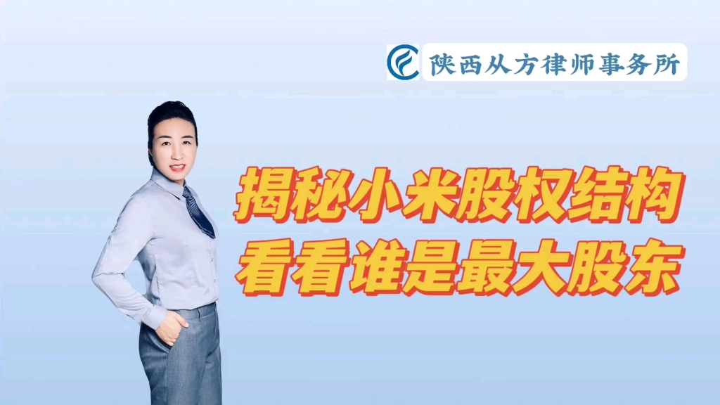 揭秘小米股权结构看看谁是最大股东