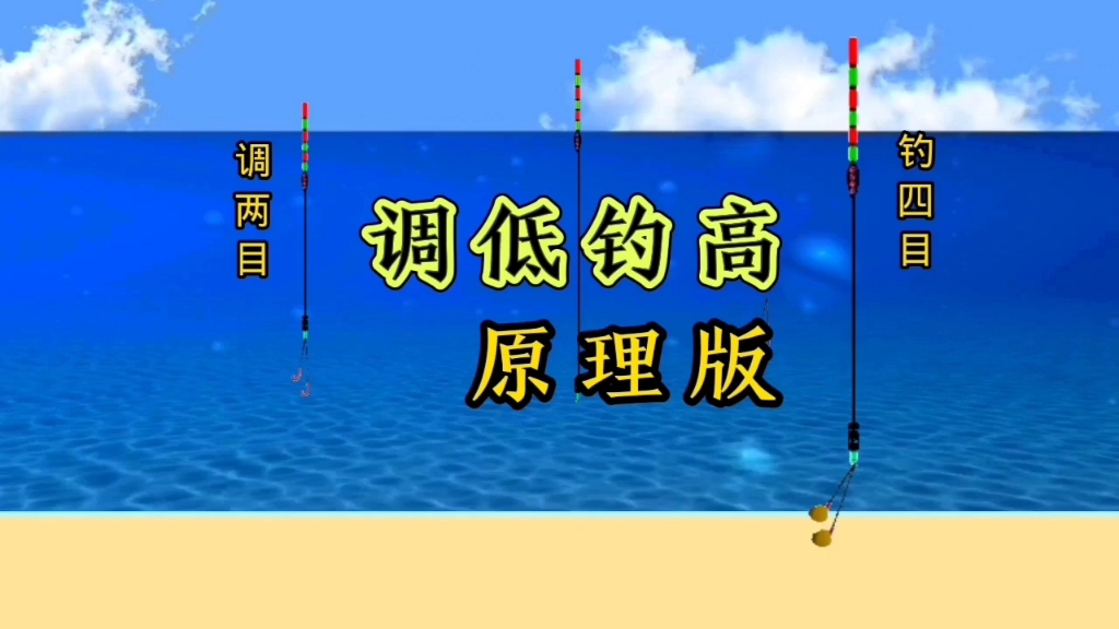 野钓简单实用调漂方法,调低钓高的调钓原理,学会调漂原理才轻松驾驭调漂方法,哔哩哔哩bilibili