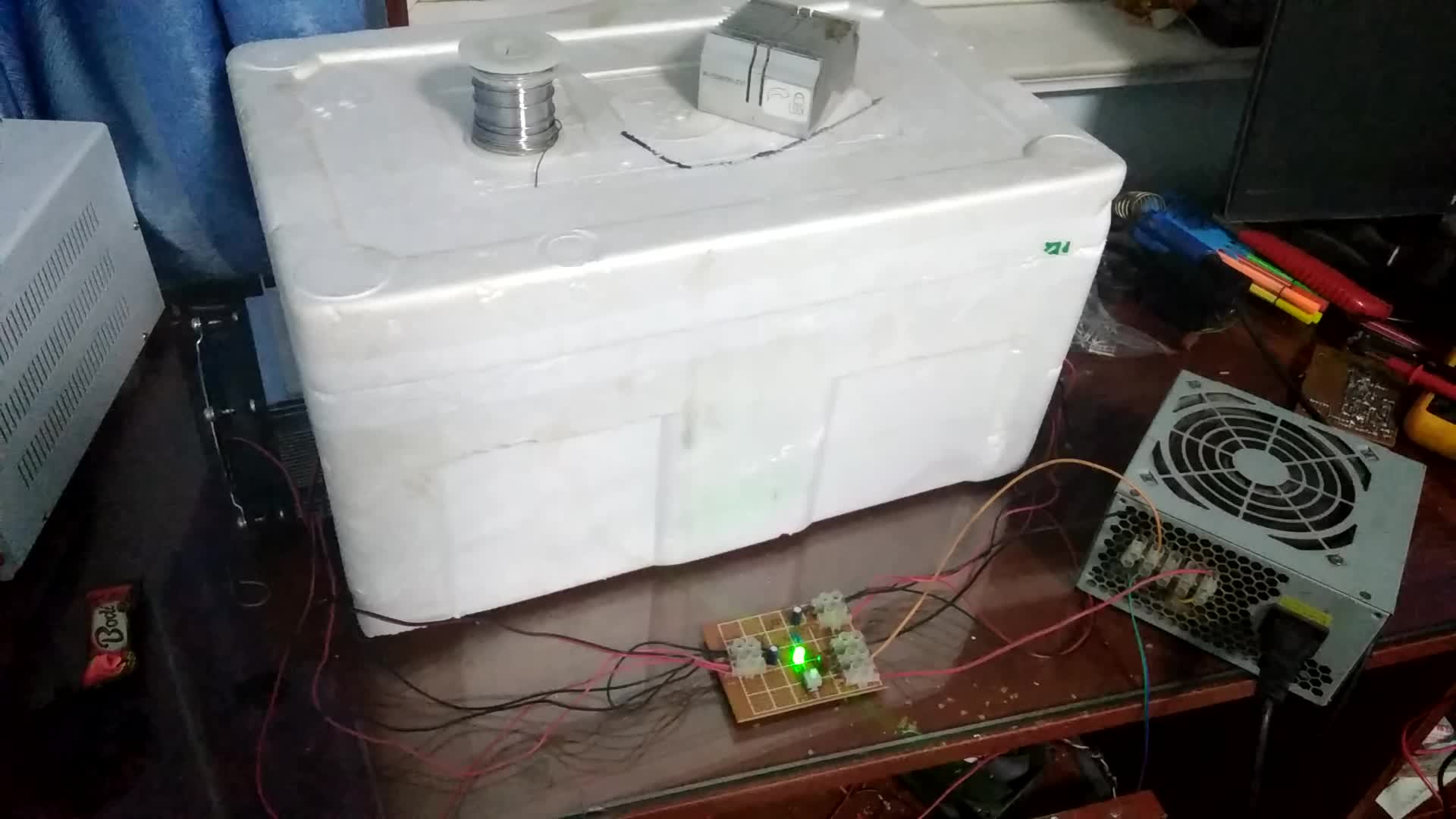 自制半导体制冷片小 冰箱,半成品