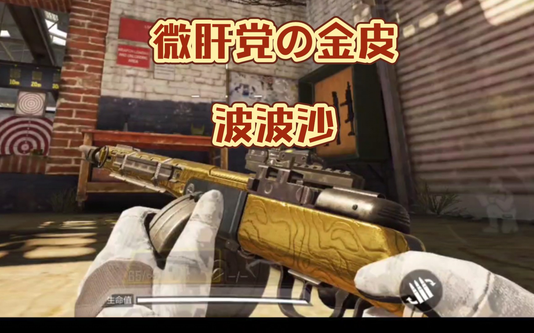 微肝党金皮速递【波波沙】ppsh41金皮使命召唤手游