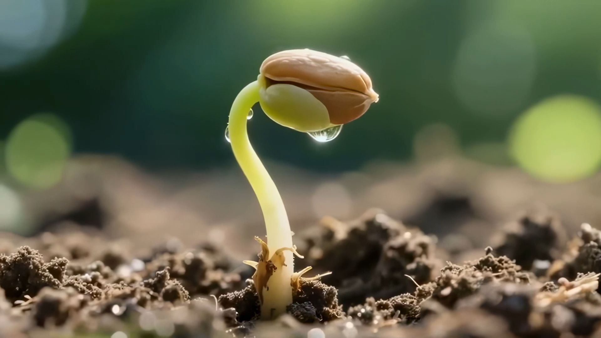 小树苗长成参天大树树木生长种子发芽植物生长幼苗树苗树木生长实拍视频素材