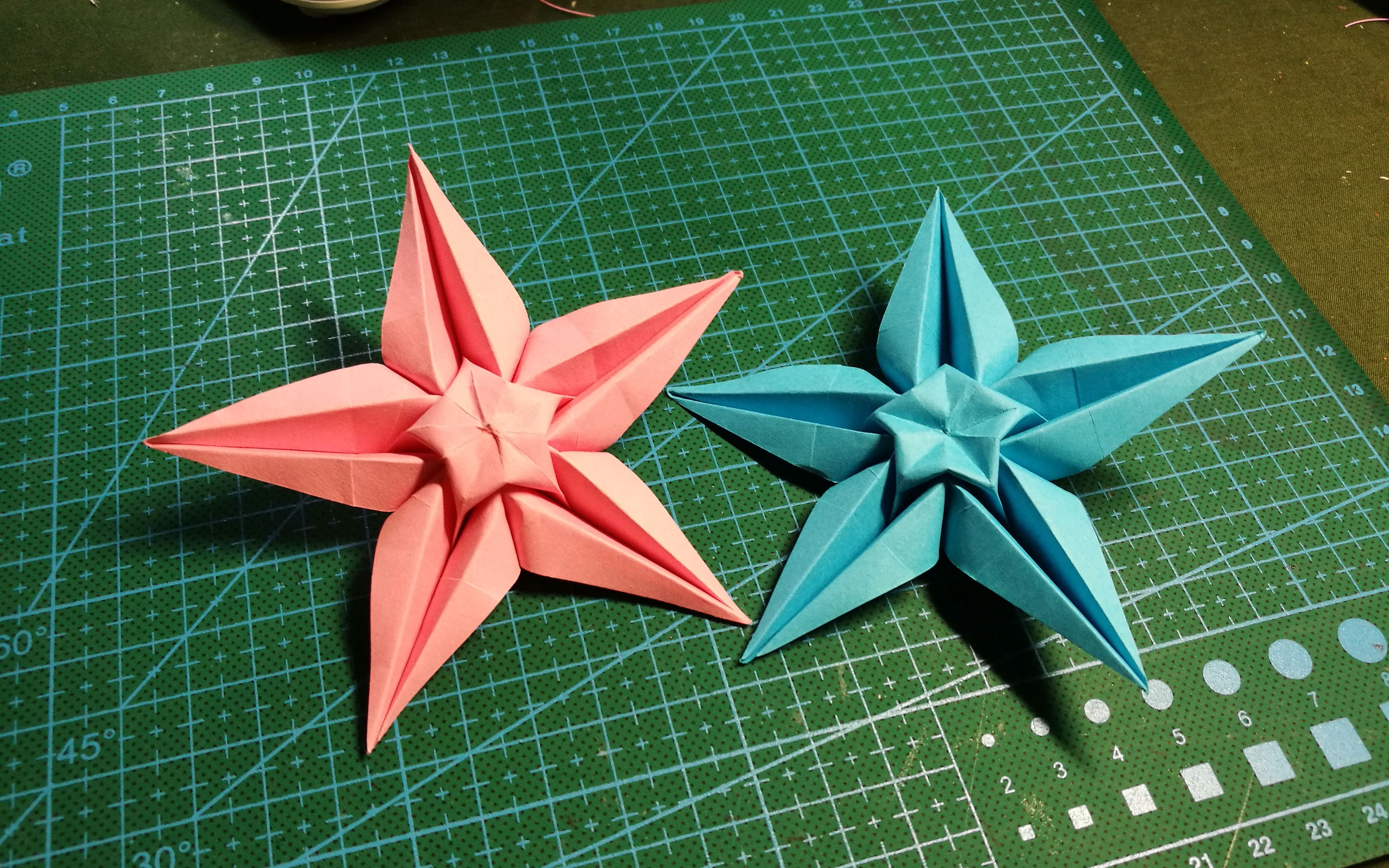 折纸向今天我们来折简单而又好看的星星花