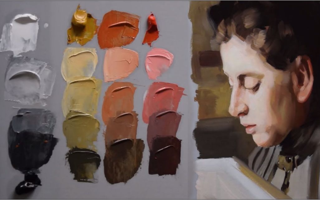 绘画调色如何混合浅色皮肤佐恩的调色板全面示范