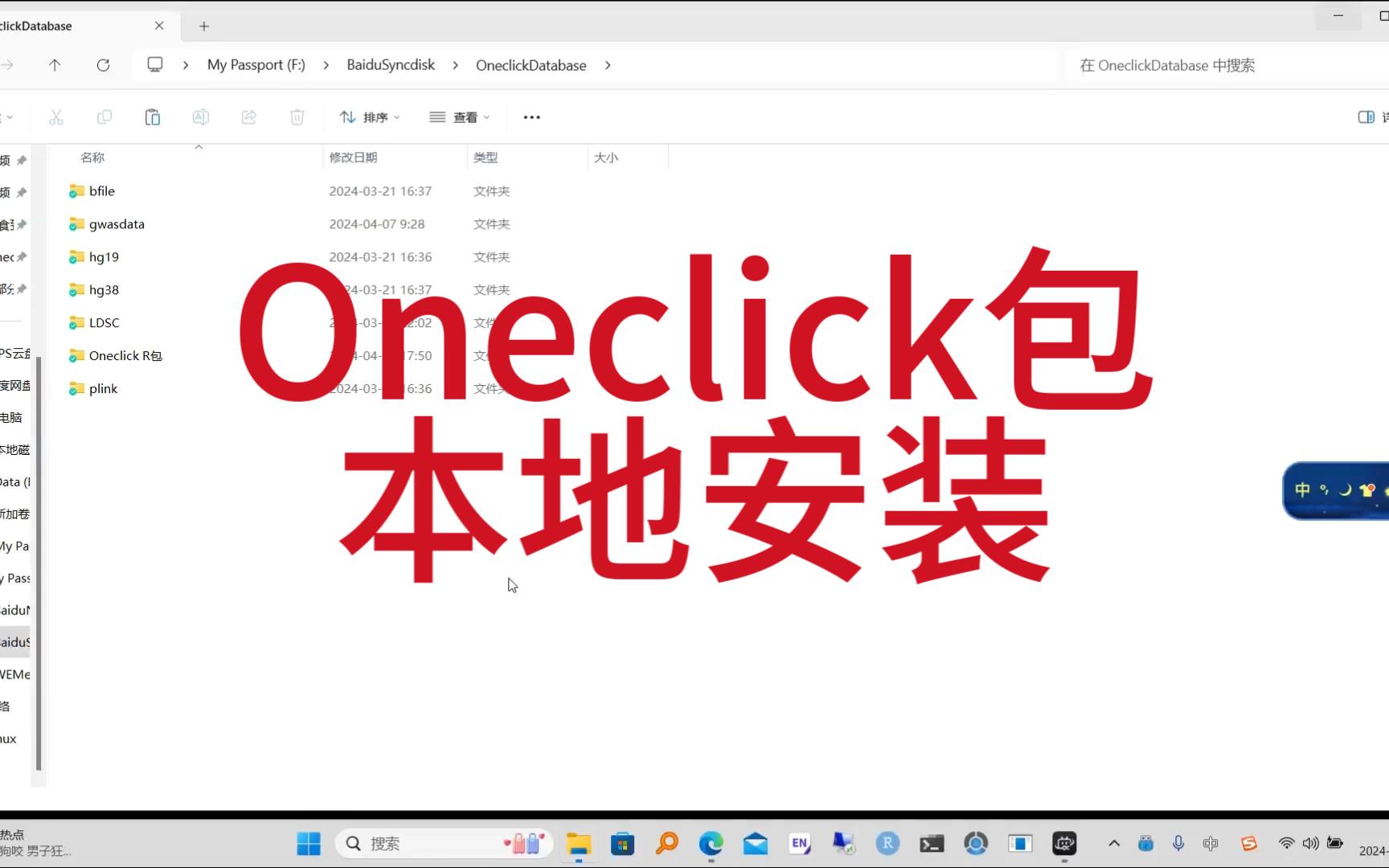 Oneclick包本地安装哔哩哔哩bilibili