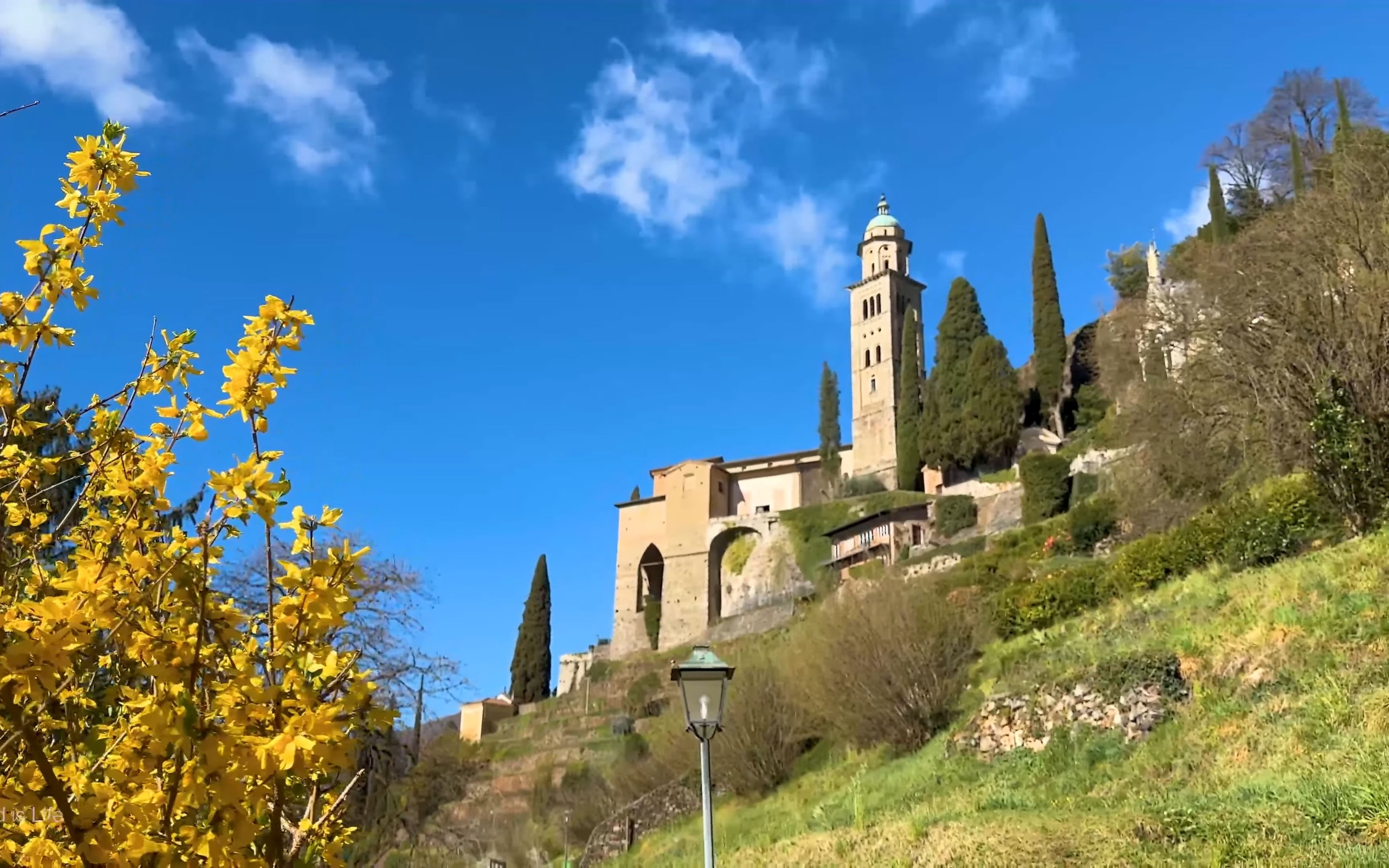 提契诺州莫尔科特——壮观的瑞士村庄 - 4k 60fps