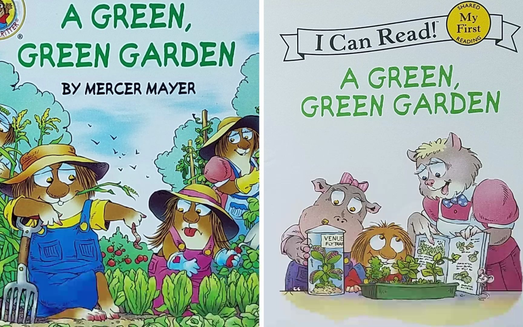 [图]I CAN READ 英语分级阅读 预备级 Little Critter 小怪物系列故事 A Green Green Garden