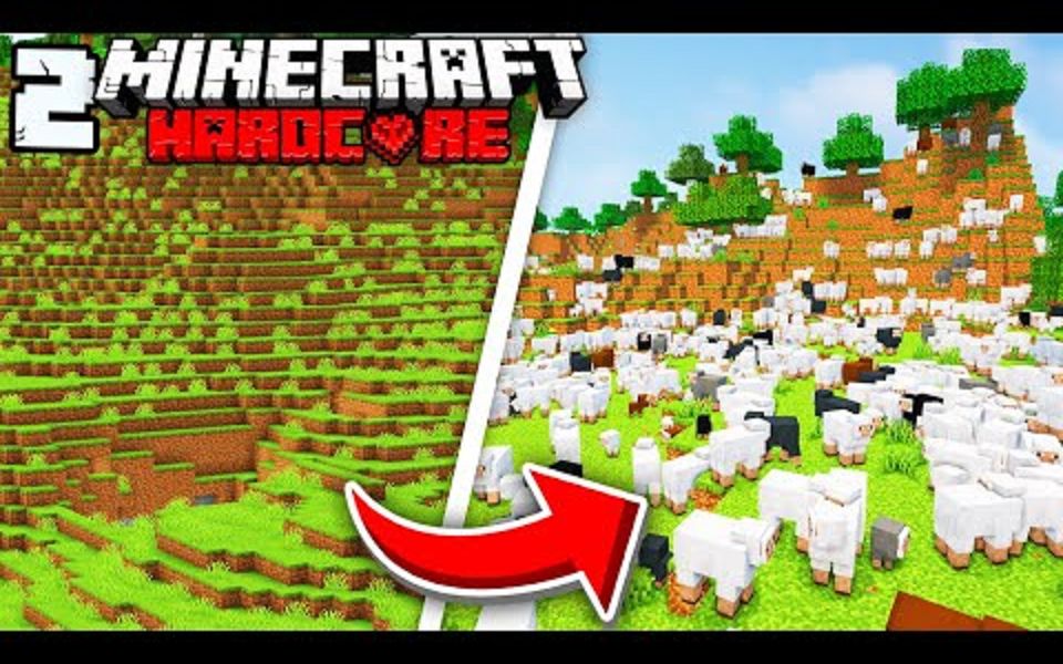 [图]我的世界|世界上最大的羊羊农场Building The WORLDS BIGGEST Sheep Farm in Minecraft Hardcore!