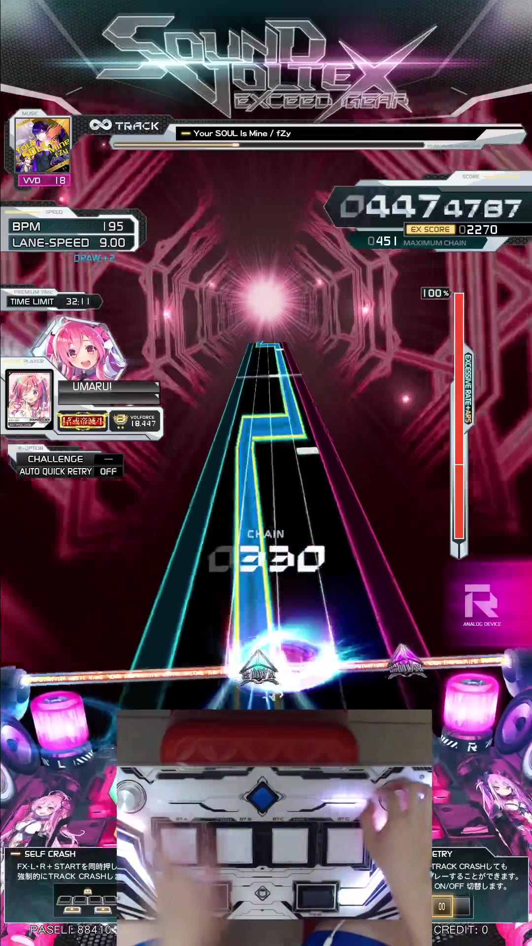 【大番薯/sdvx Ⅵ】your soul is mine vvd 9908k