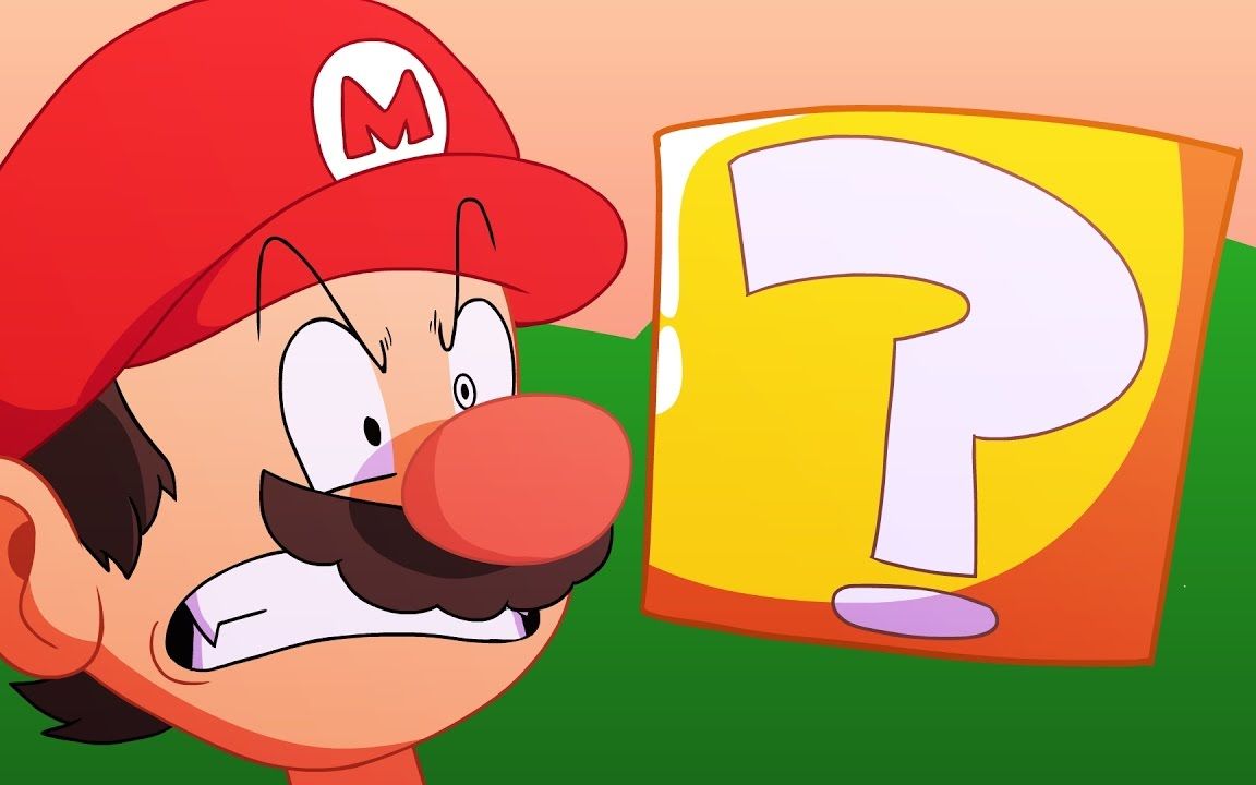 (搞笑视频) 马里奥の问号方块灾难 [mcqsquare主持合作]_哔哩哔哩 (゜