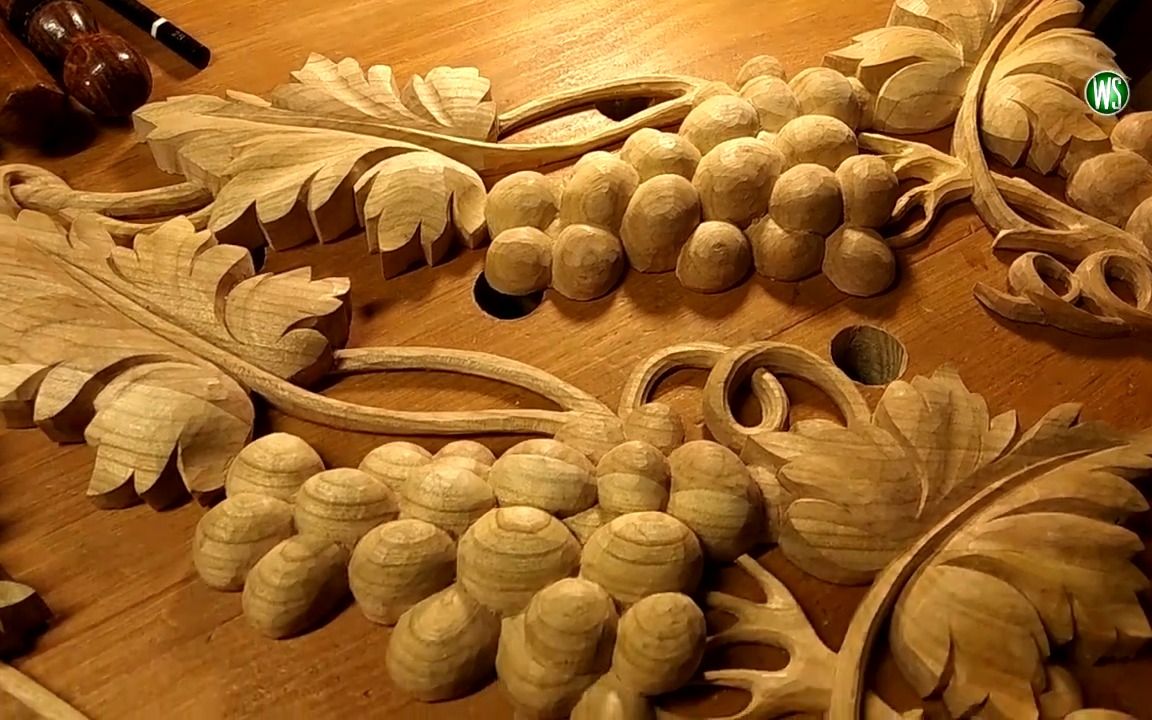 【木雕】葡萄藤!