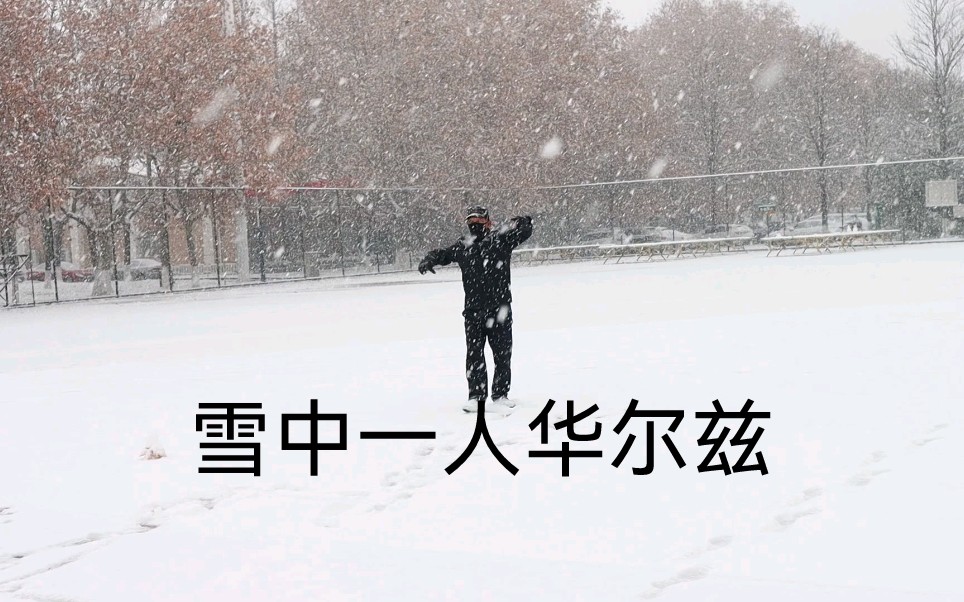 [图]【优雅】雪中的一人华尔兹