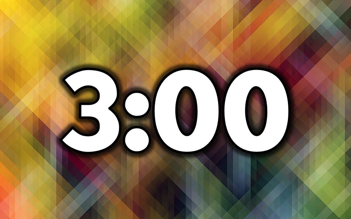 静音版倒计时器【3分钟】_哔哩哔哩 (゜-゜)つロ 干杯~-bilibili