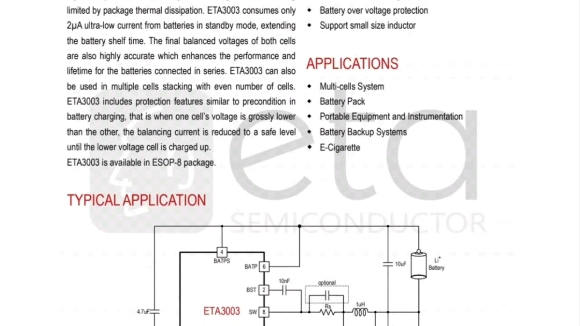 钰泰ETA3003是一颗内置mos的主动均衡芯片哔哩哔哩bilibili