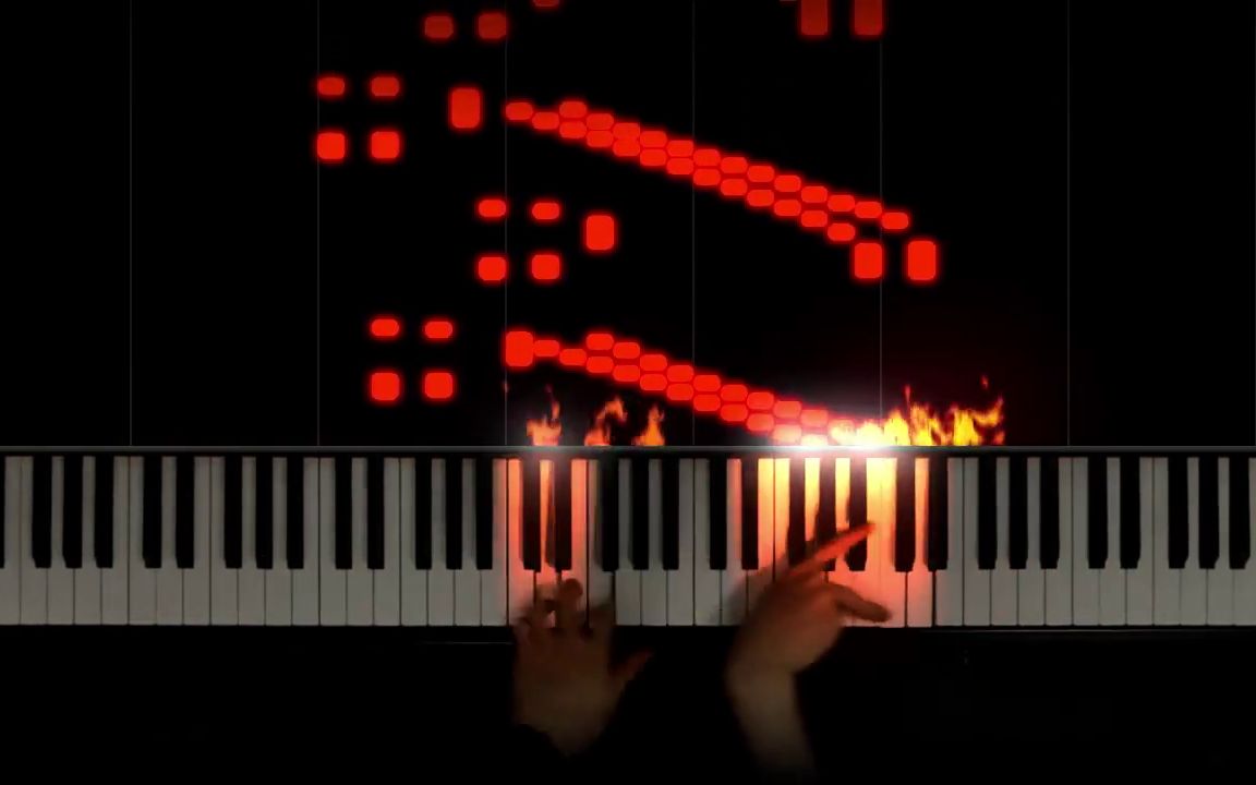 [图]【特效钢琴】李斯特 匈牙利狂想曲No.15 拉科齐进行曲 - by The Flaming Piano