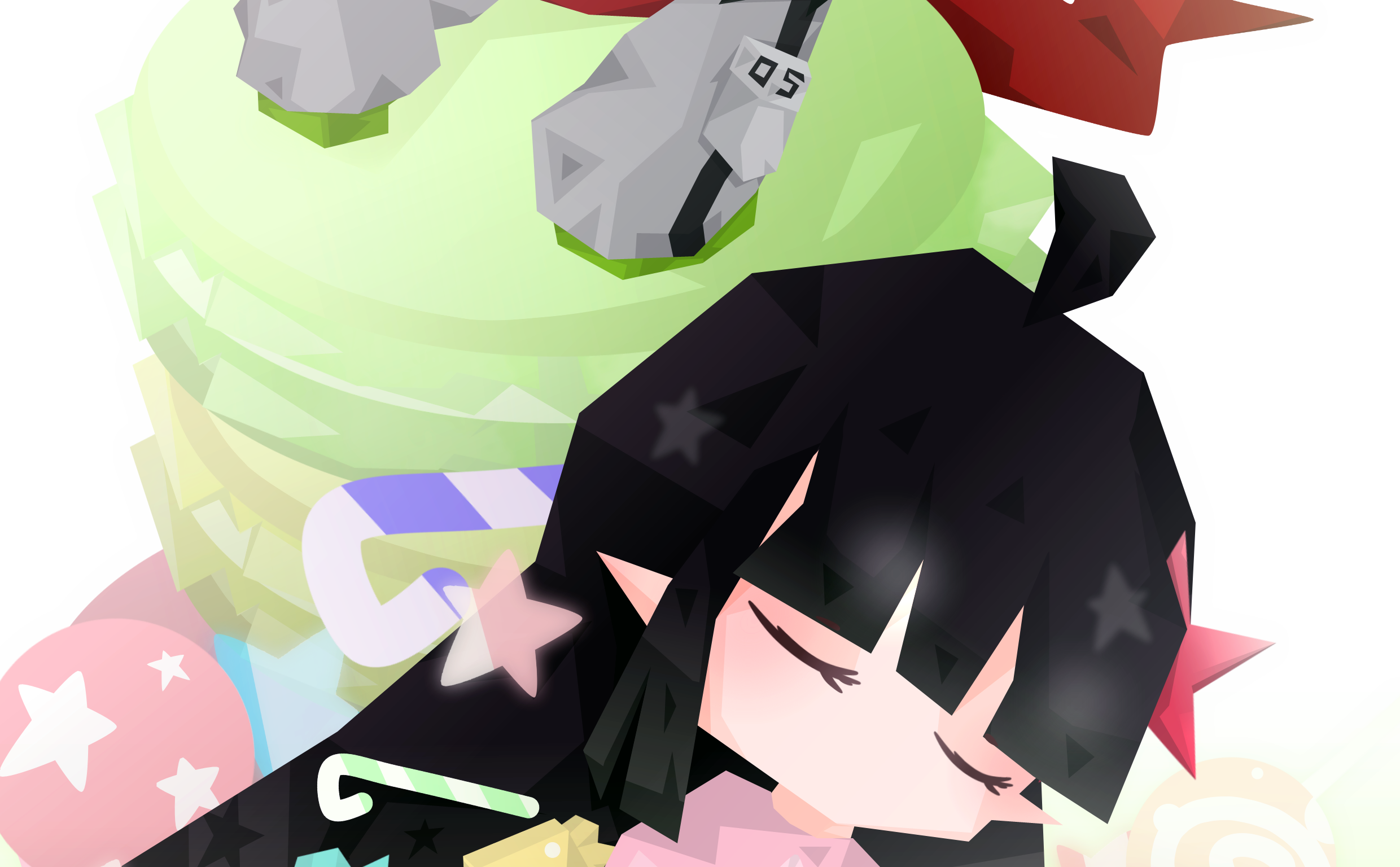 【凹凸世界指绘】甜食组的绘画过程