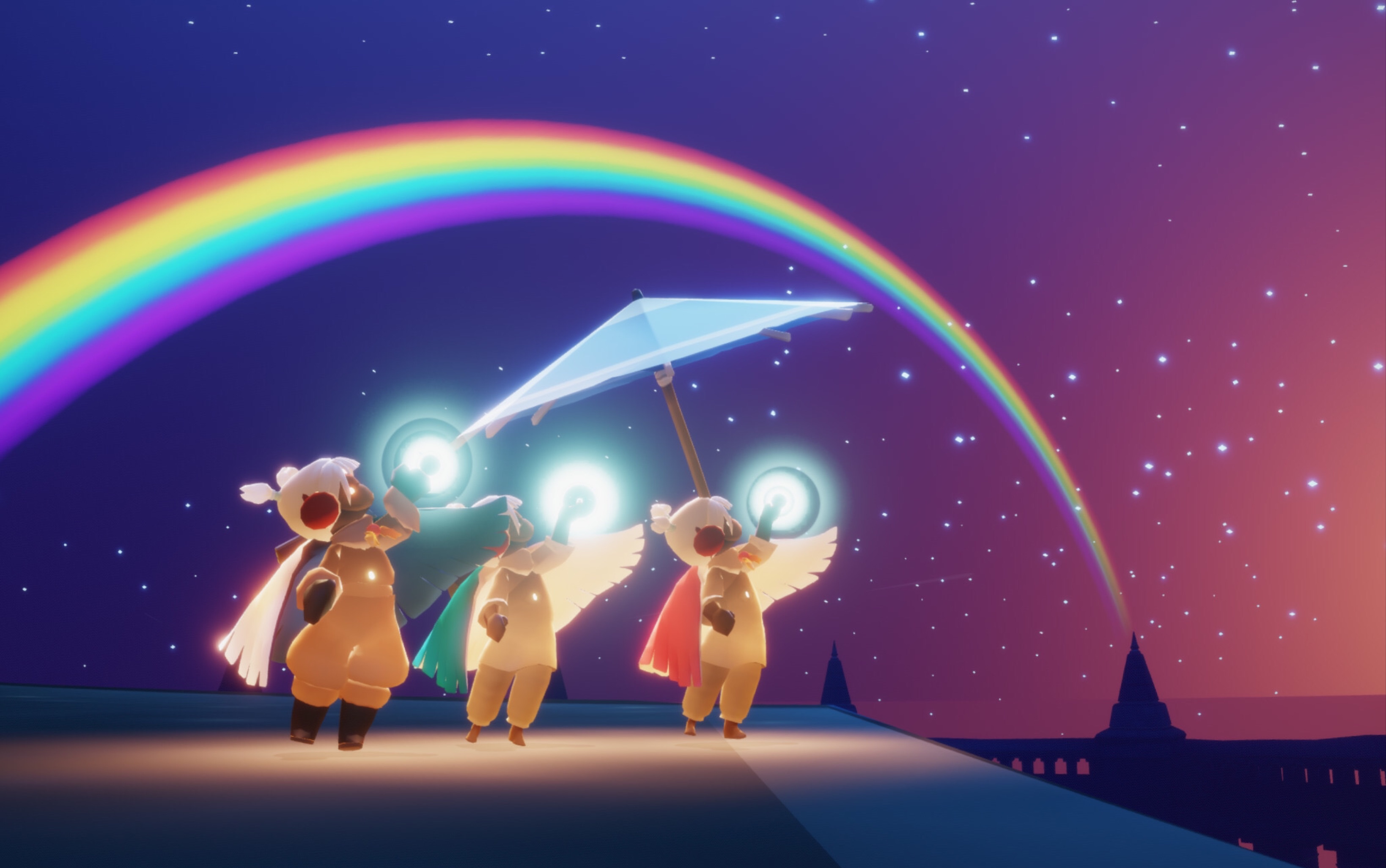 【sky光遇/彩虹岛】超级好听的纯音乐~ 上京bgm esti-wind from the