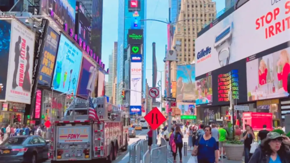【4K超高清-美国】繁华都市-步行纽约时代广场（2022.6.28）