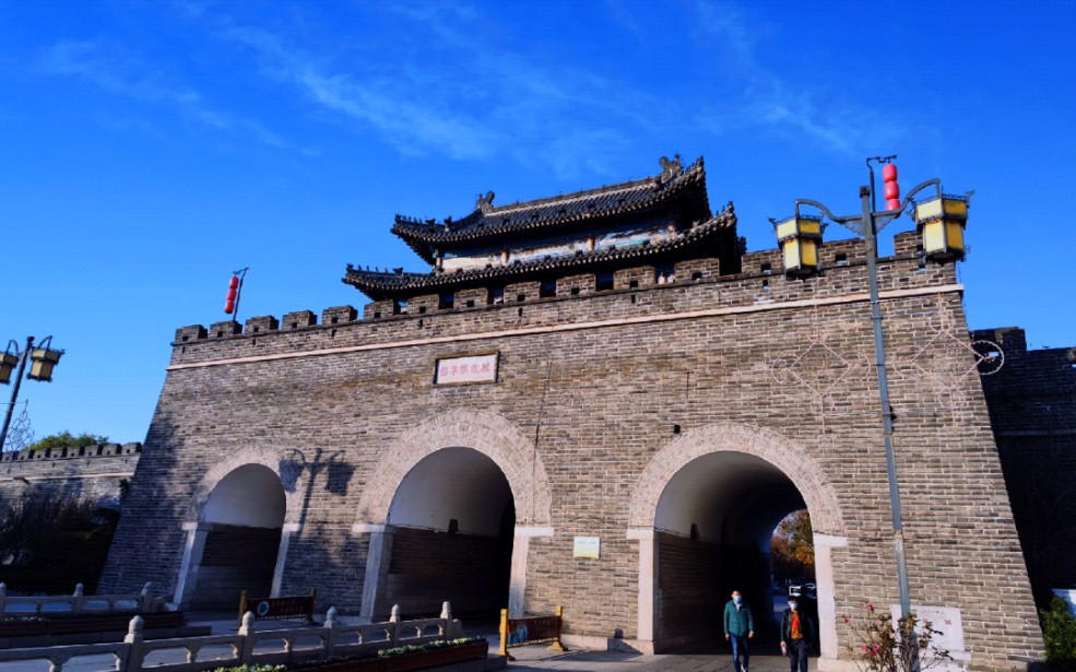 曲阜鼓楼,银杏秋韵.