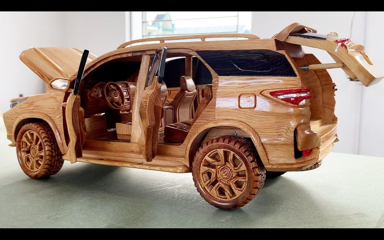 【木雕】制作2021款丰田 Fortuner Legender 模型车  Woodworking Art哔哩哔哩bilibili