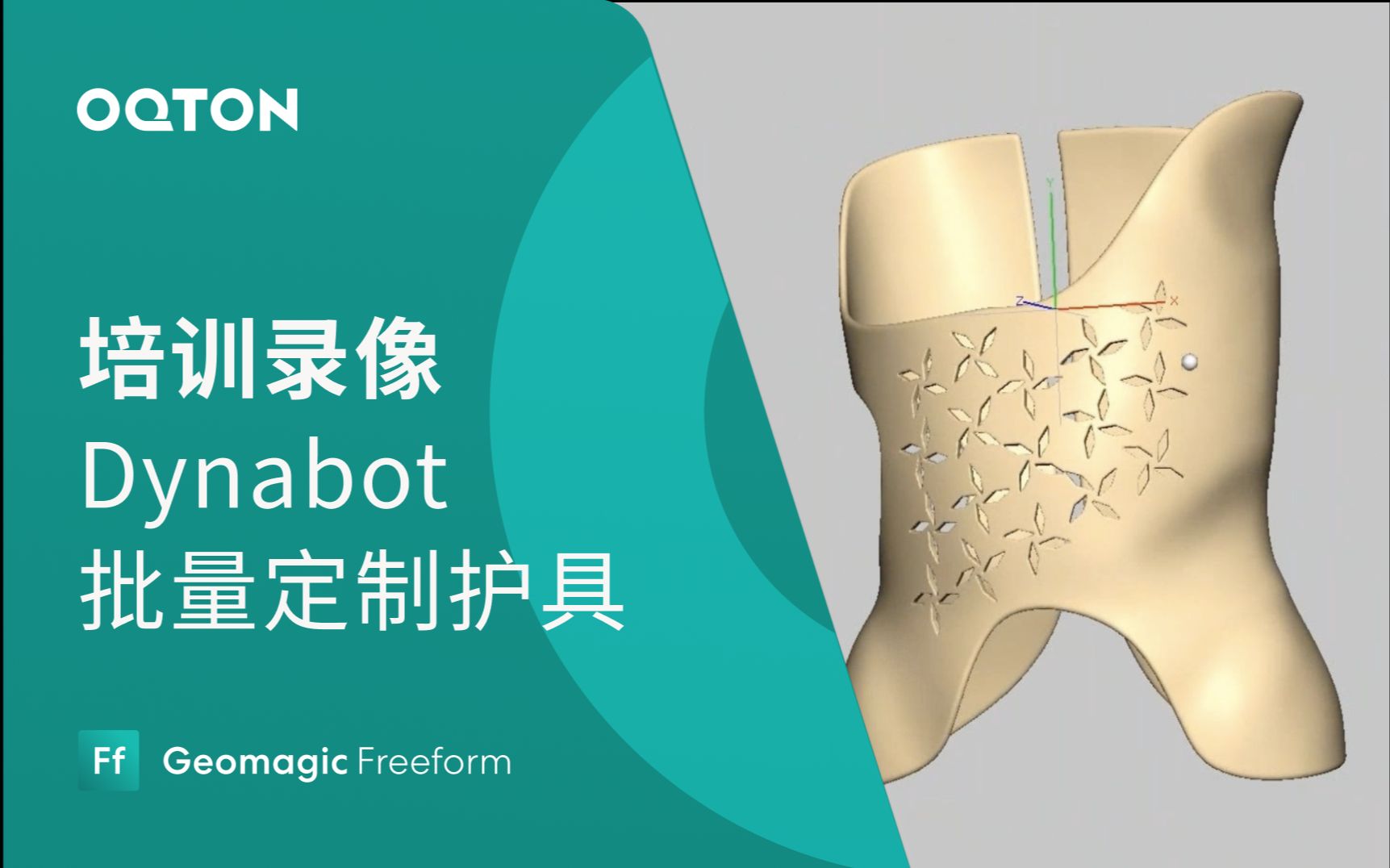 Dynabot批量定制护具,巧用Dynabot批量宏模块,高效完成同类辅具制作|Freeform 有机3D设计软件培训教程哔哩哔哩bilibili