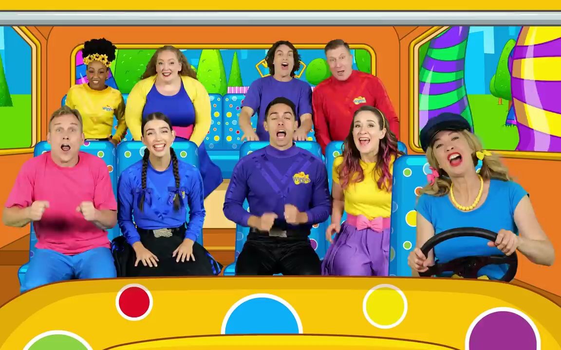 [图]Wheels on the Bus  with The Wiggles  Kids Nursery Rhymes