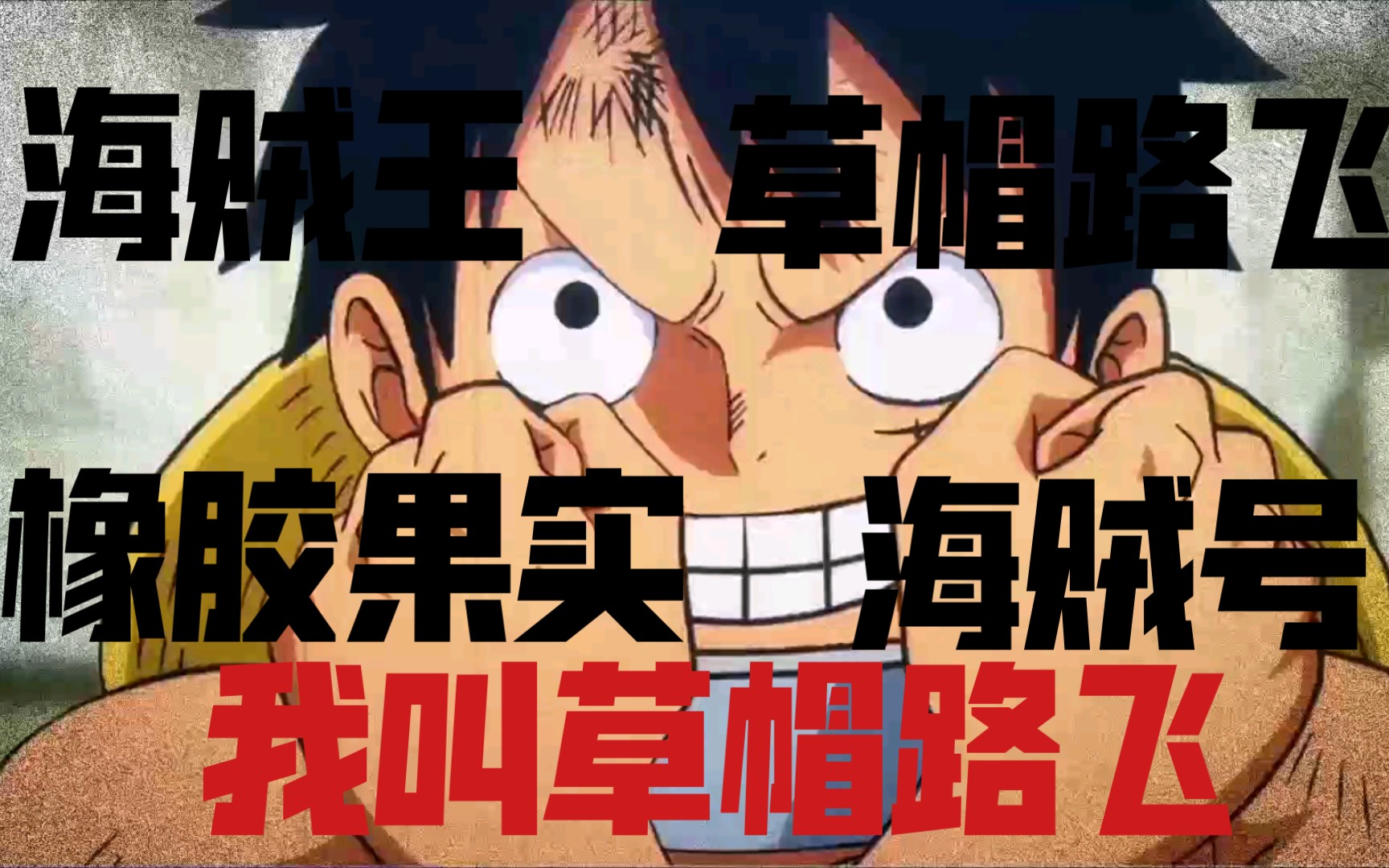 我叫路飞是要成为海贼王的男人我要征服这片海洋