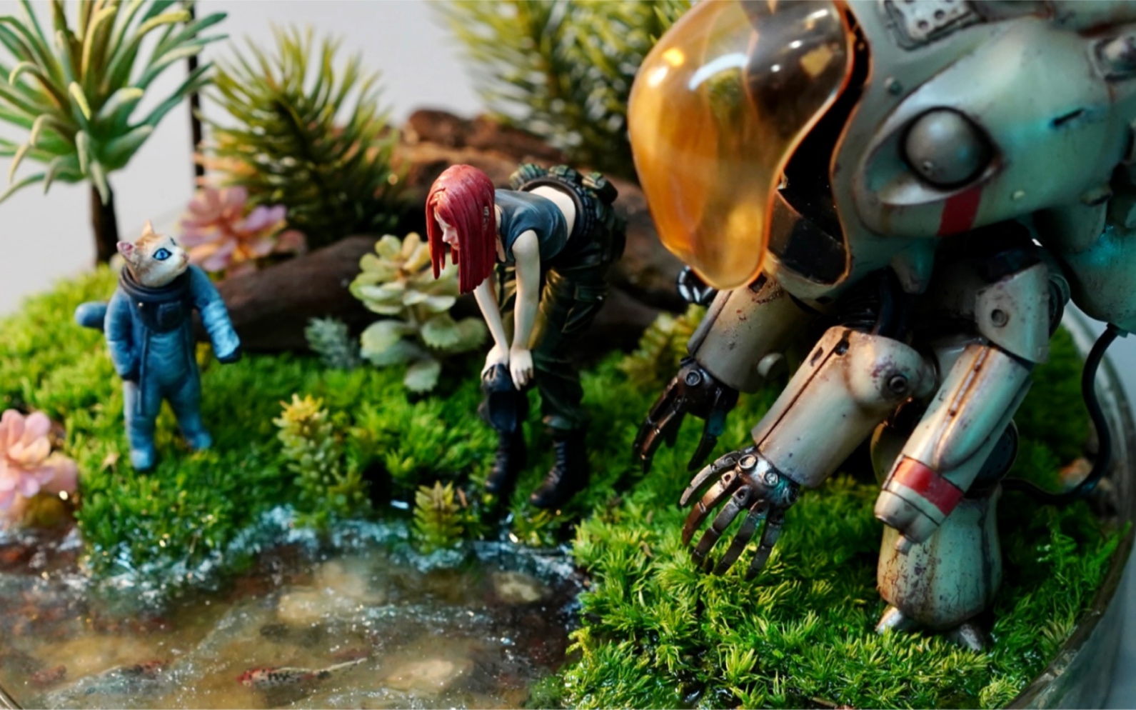 猫,鱼,机甲,横山宏模型场景微观场景