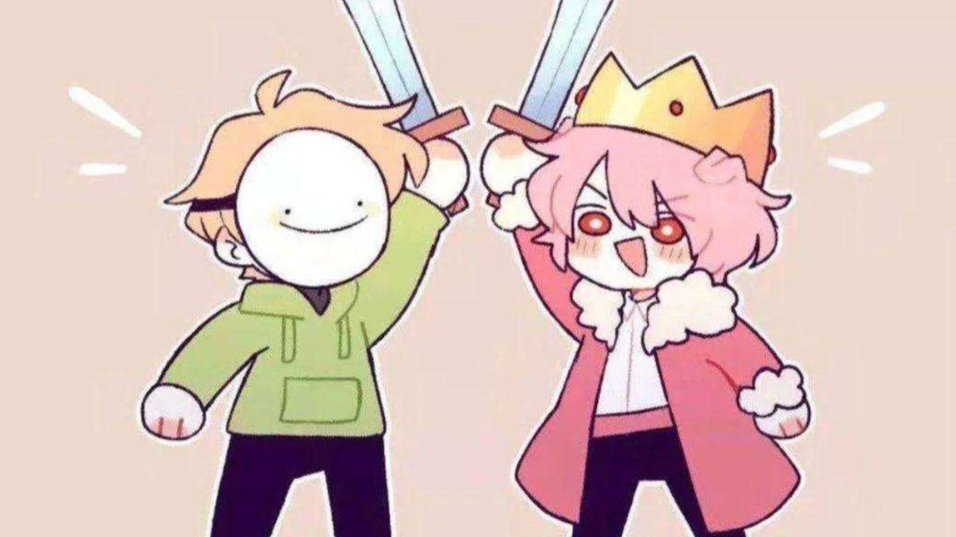 dream和猪神qwq新人我很拉qq