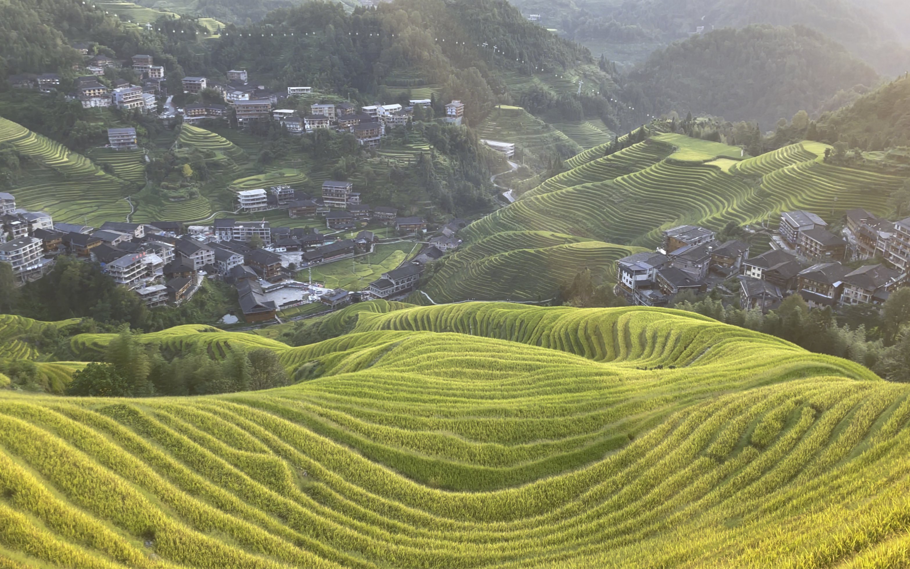 桂林 龙脊梯田 金坑大寨 日出