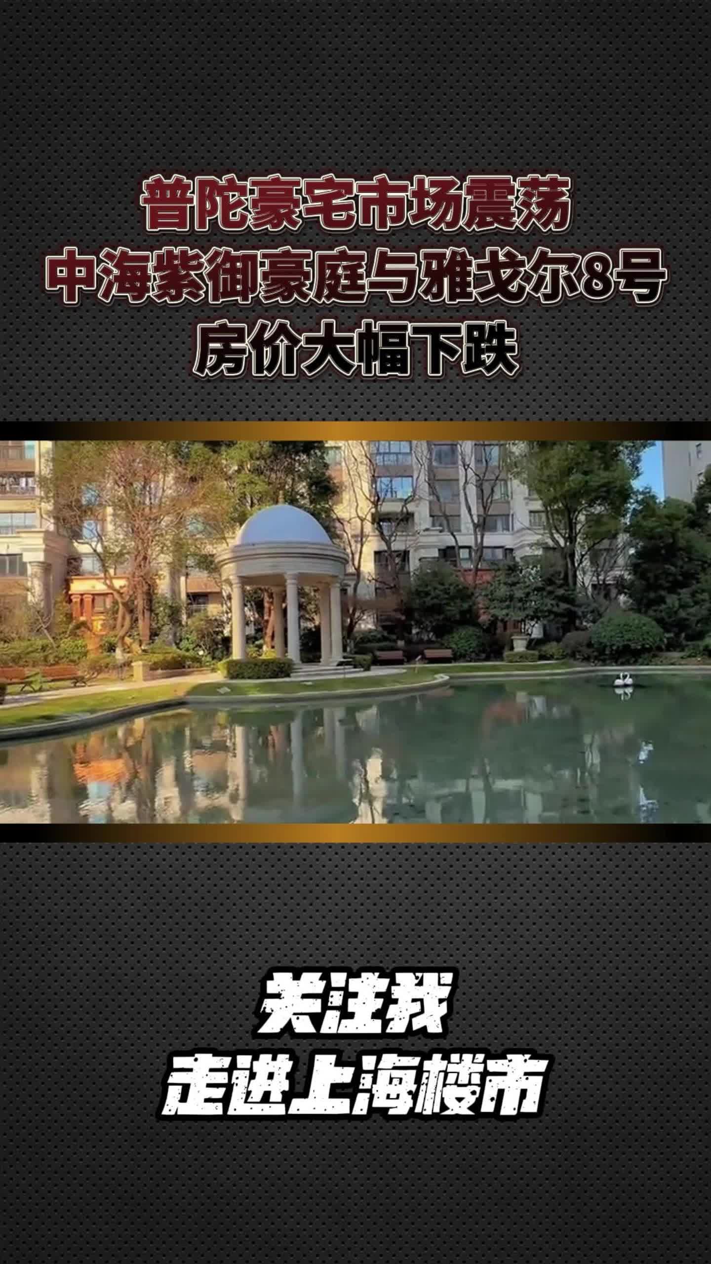 普陀豪宅市场震荡:中海紫御豪庭与雅戈尔8号房价大幅下跌哔哩哔哩bilibili