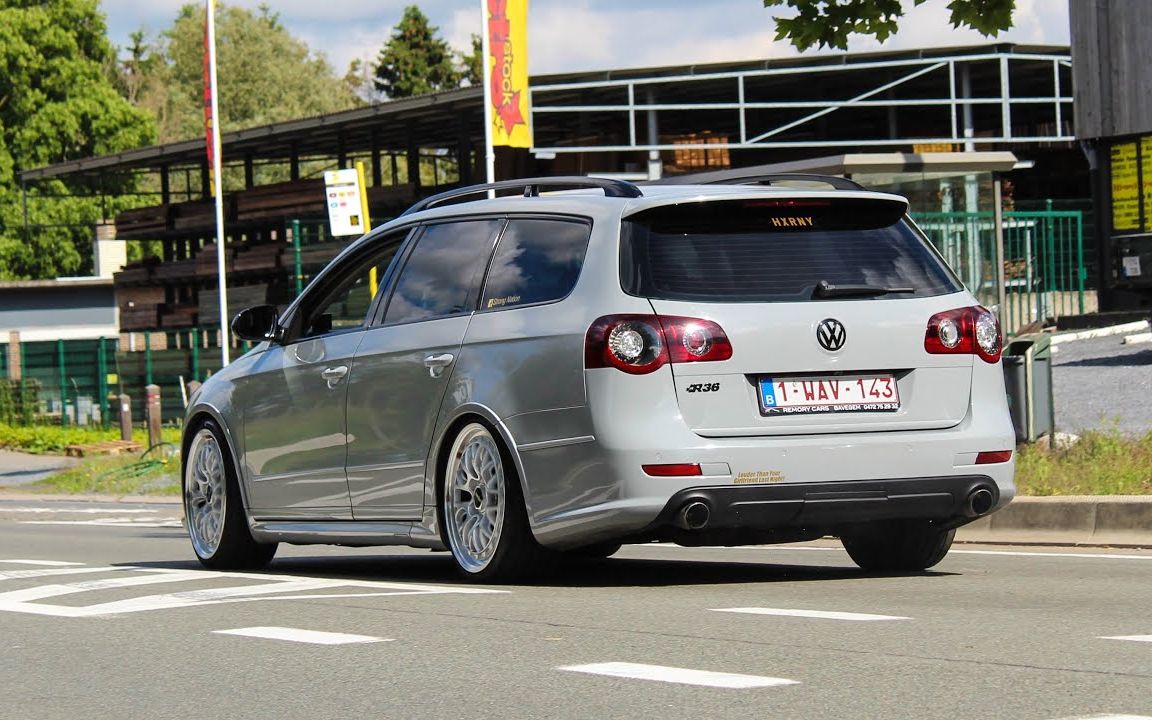 大众r36,高尔夫r旅行版声浪加速合集
