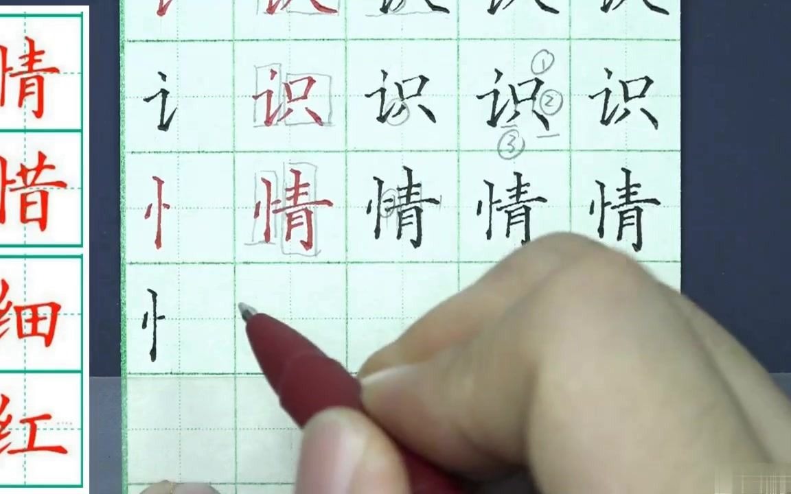 硬笔书法教学(妙笔生花)【第11节】左右结构字书写规律之左偏旁(三)