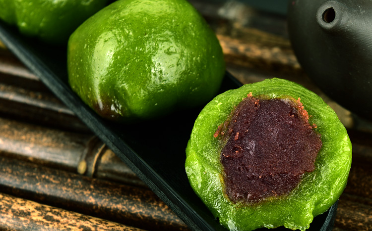 教你做网红红豆沙青团