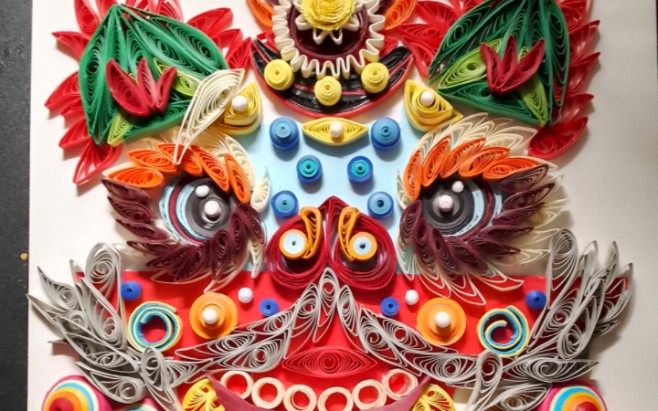 洐纸手工《醒狮》| 快乐手工记录一下