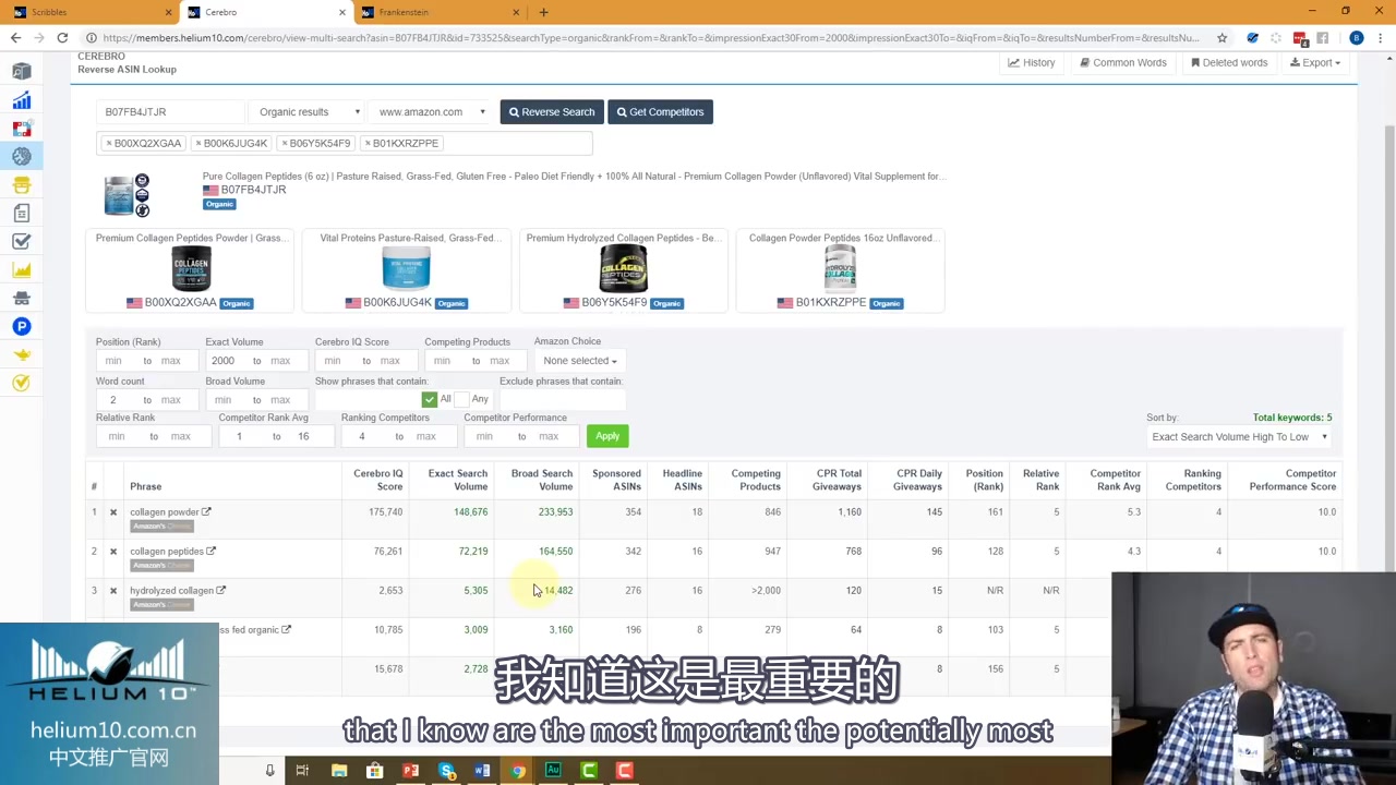 helium10中文推广网Scribbles Makes Optimizing Amazon Listings Easy中文教程哔哩哔哩bilibili