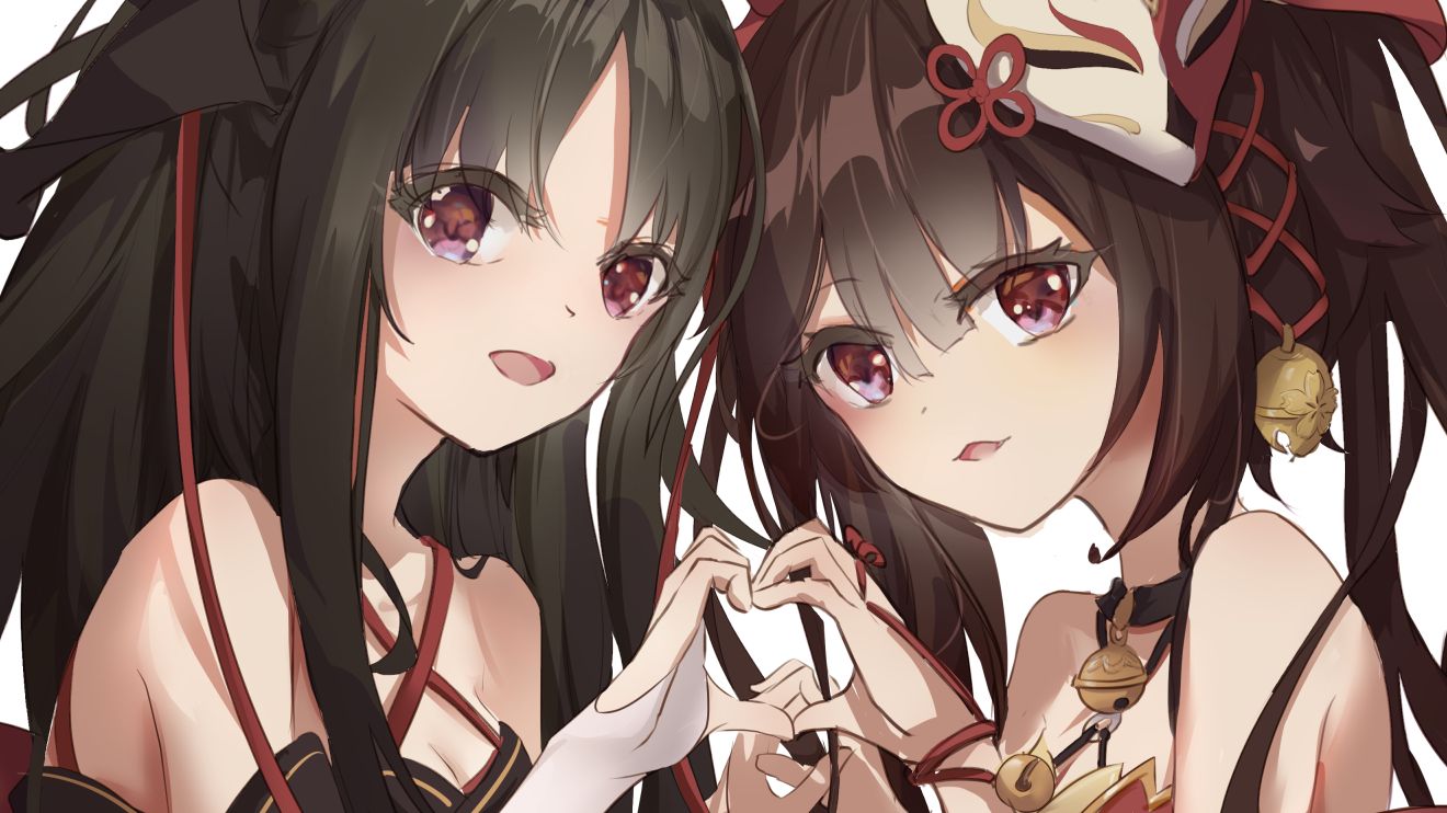 【夜夜x花火】和服木屐红绑腿,红瞳黑发双马尾