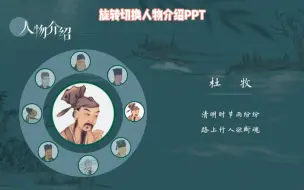 Download Video: 教大家制作一个高级的旋转切换人物介绍PPT