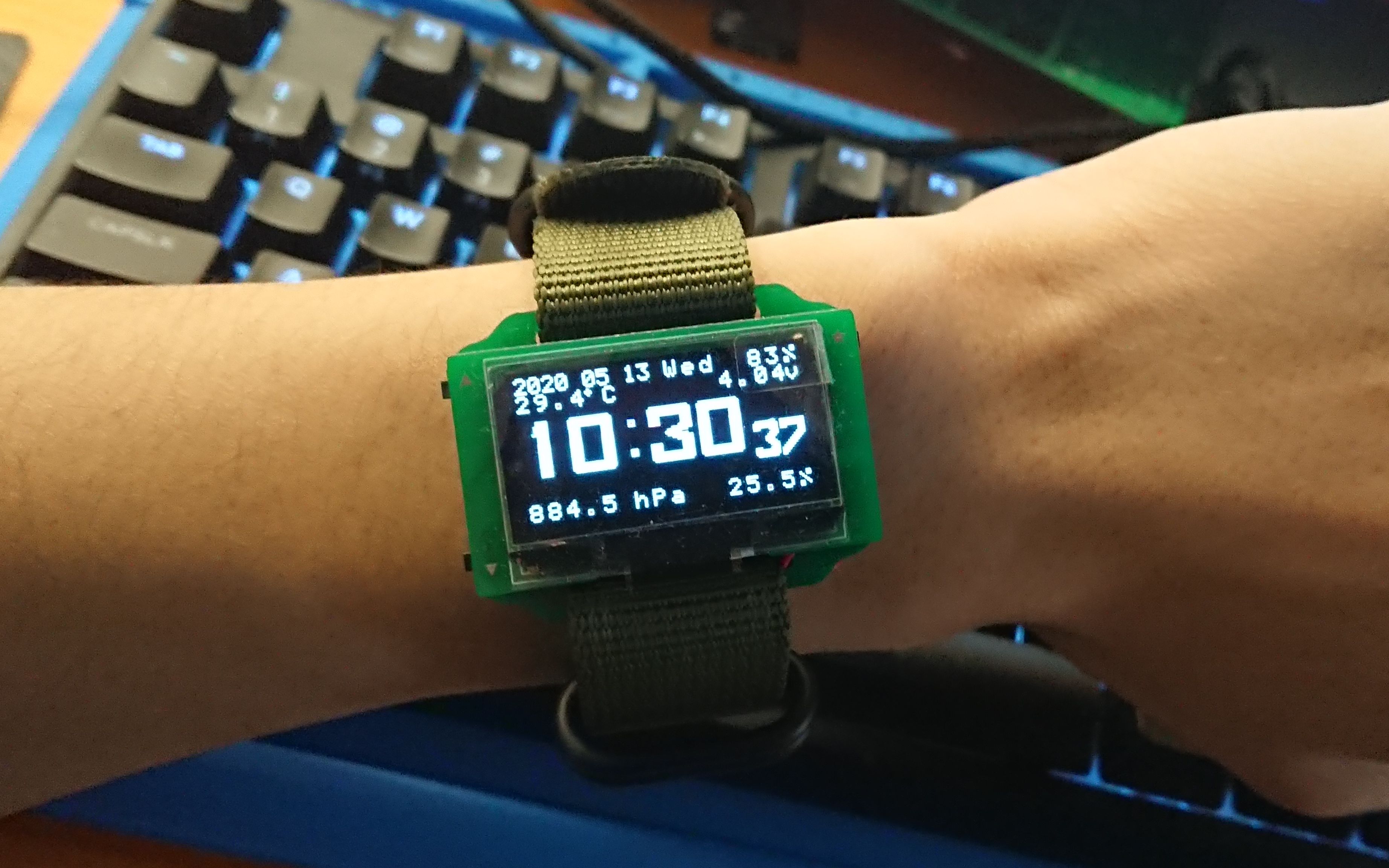 [图]E-watch-Ⅱ，基于STM32F103的OLED电子表