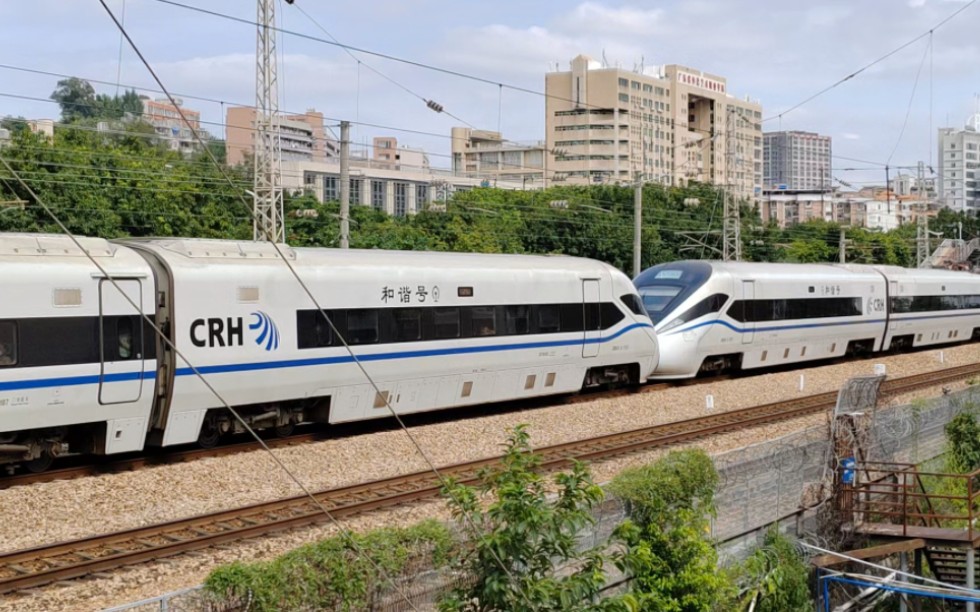 有限公司福州动车段福州南动车运用所crh1a-a-1191 1207广州东站进站