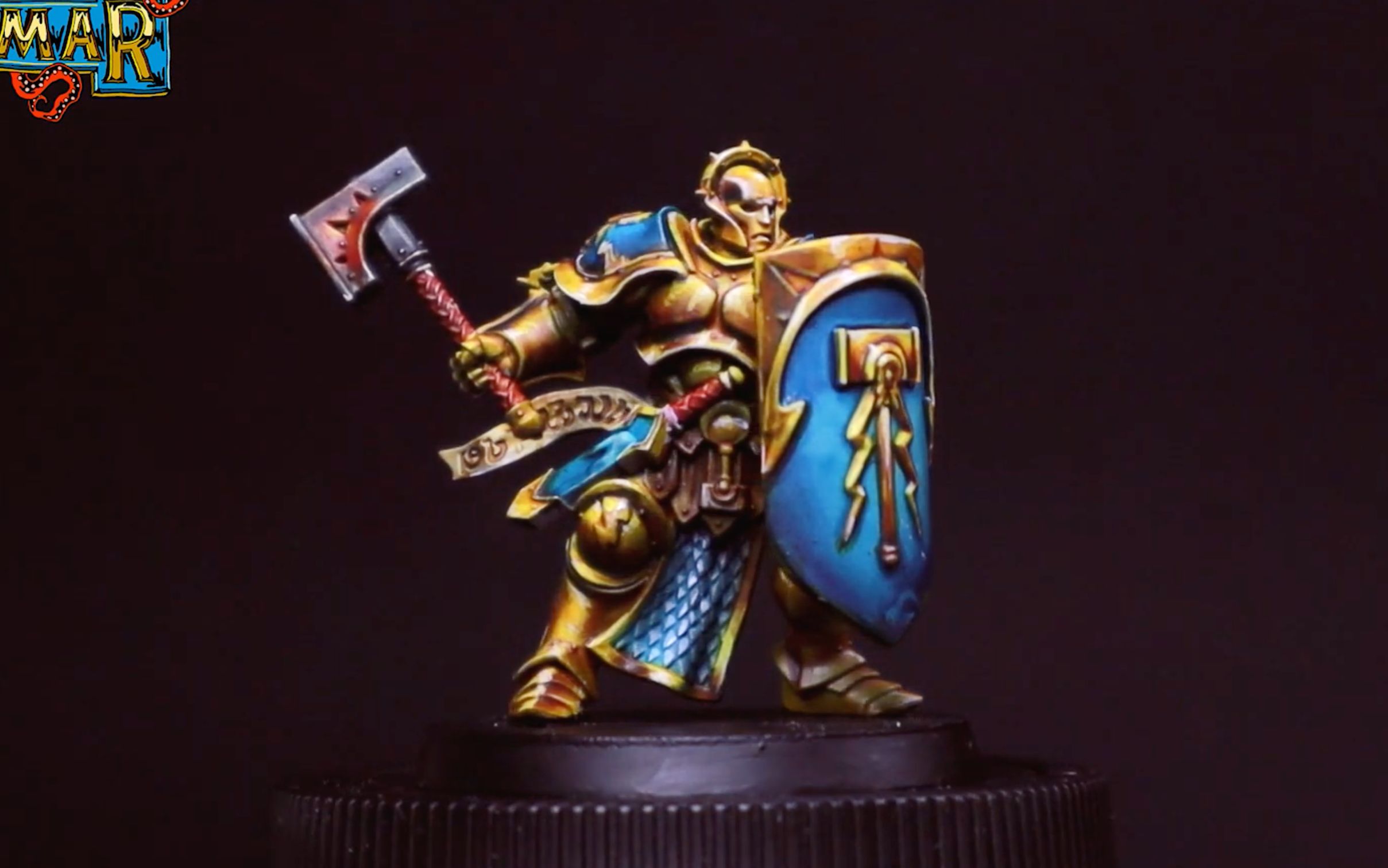 战锤aos金人对比漆nmm画法教学