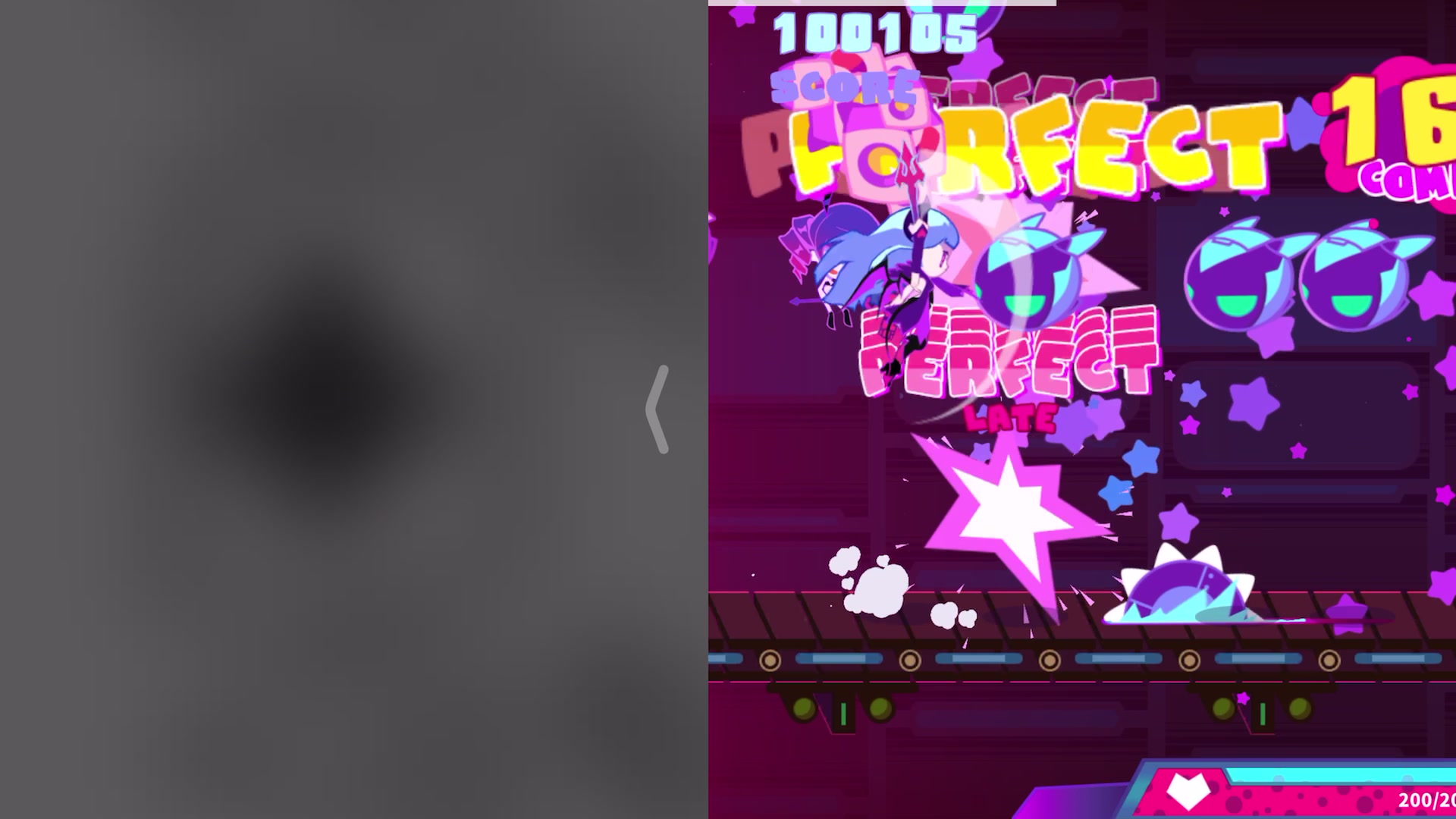 musedash11级魔王曲无人区100隐藏屏幕一半