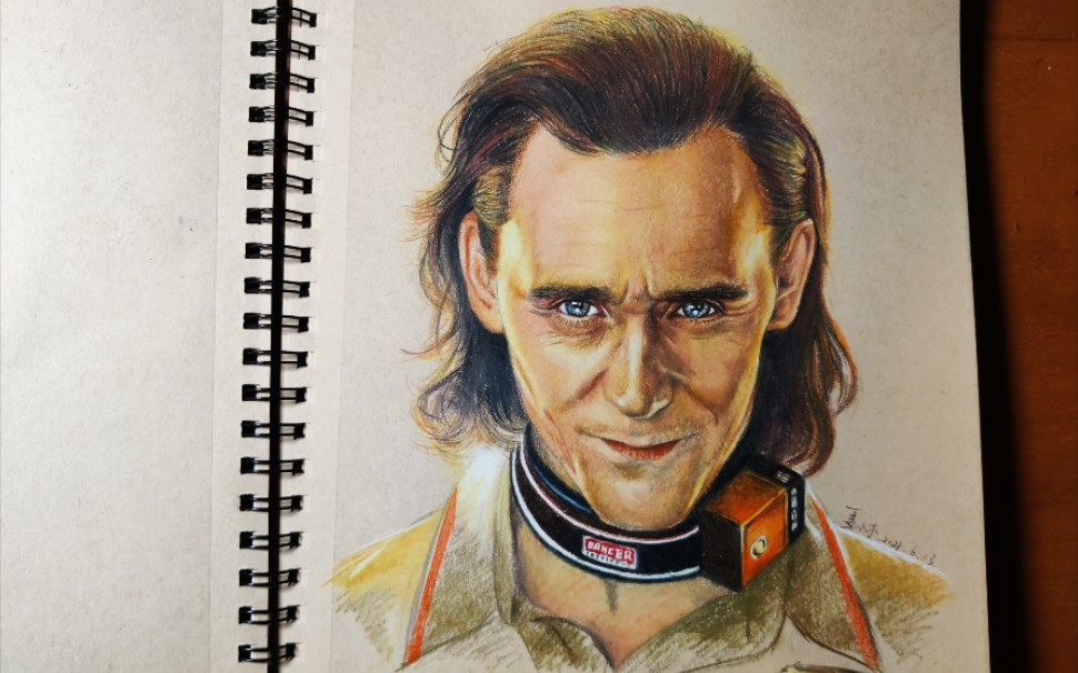 【彩铅手绘】漫威诡计之神洛基,在看洛基第一季,应景画一幅