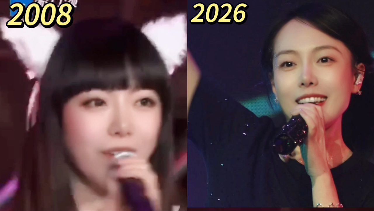 《快乐星猫》原唱姐姐18年前后对比！