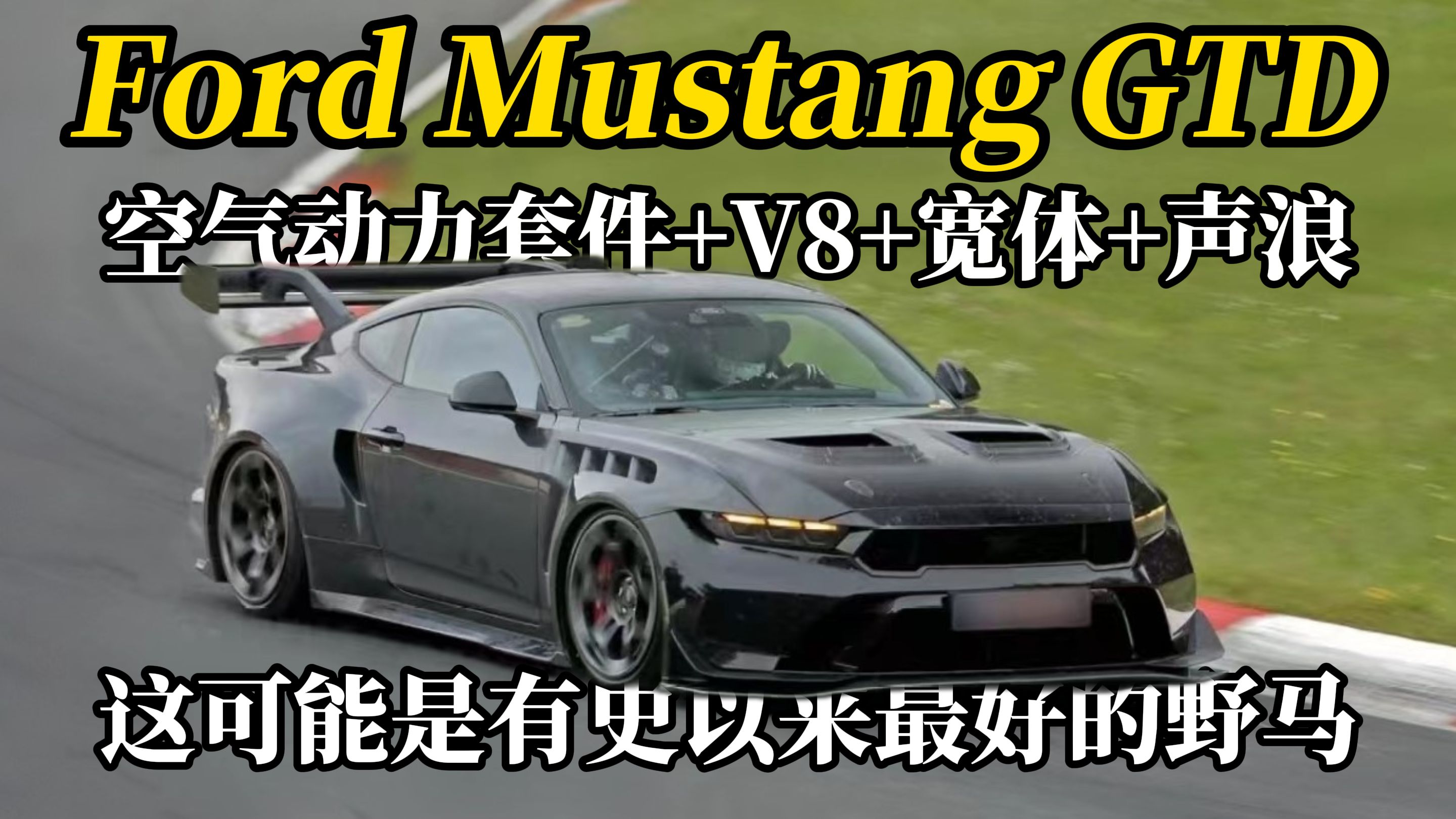 【4K】5.2升 V8 800马力!这就是TMD的终极野马!全新一代福特野马Mustang GTD前往纽北进行测试哔哩哔哩bilibili