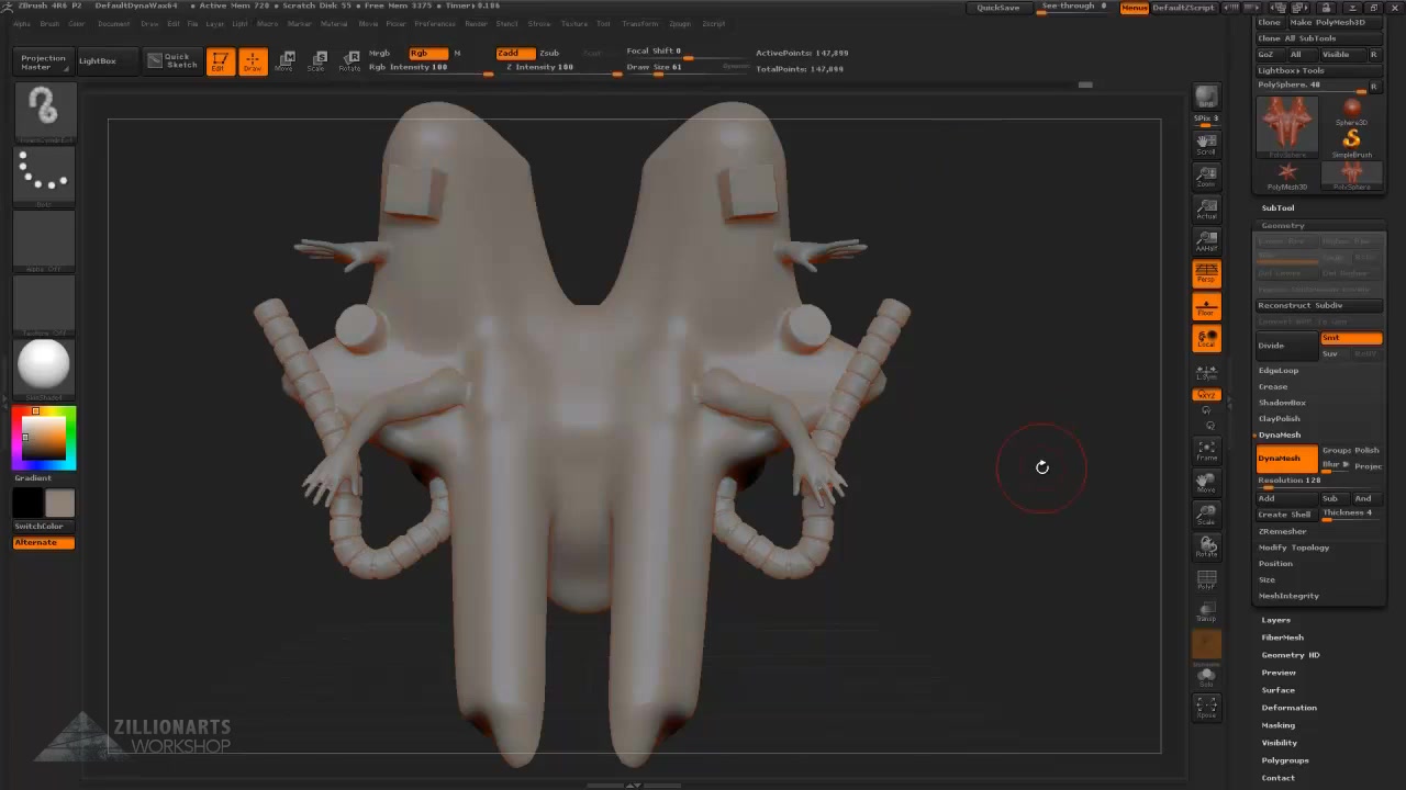 【ZBrush】概念机器人雕刻教程(英语)哔哩哔哩bilibili