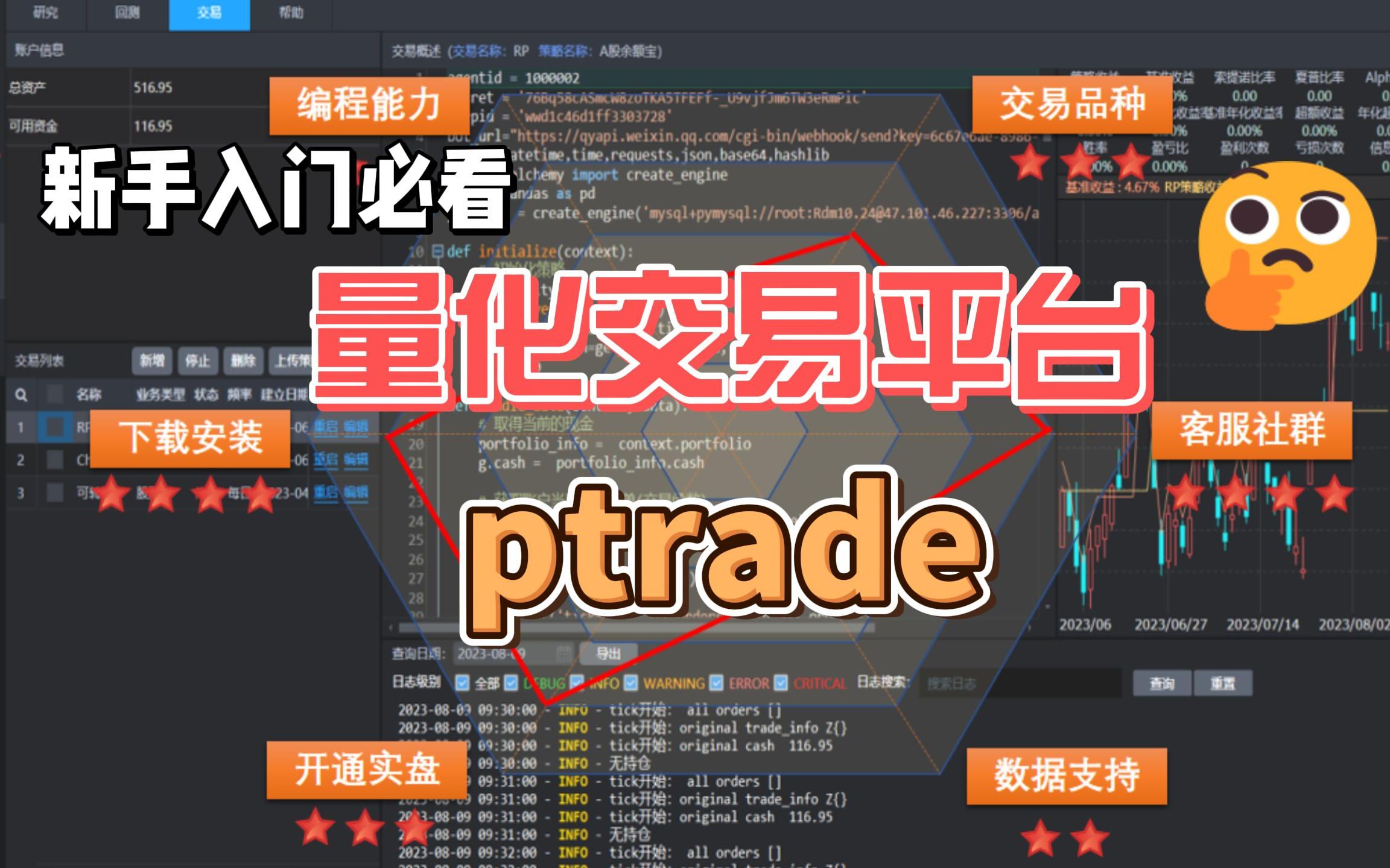 量化交易平台系列:ptrade哔哩哔哩bilibili