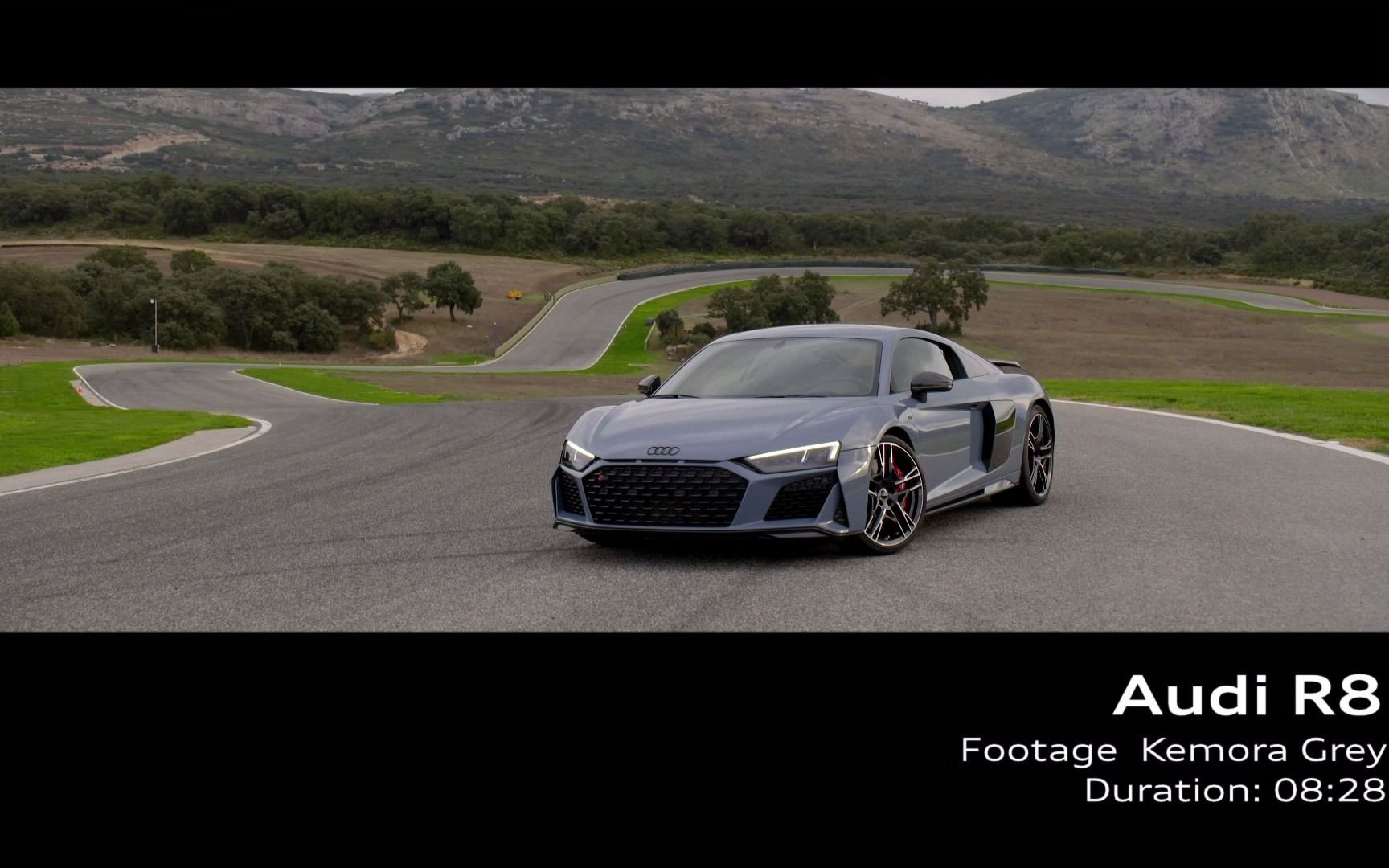 Audi R8 Footage Kemora Grey 12086enaudimediatv8000k哔哩哔哩bilibili